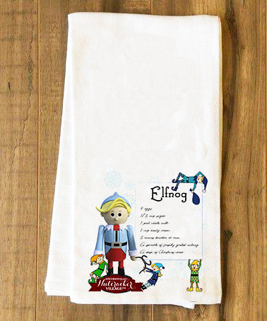 Elfnog Nutcracker Tea Towel