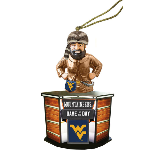 4” West Virginia Game of the Day Ornament
