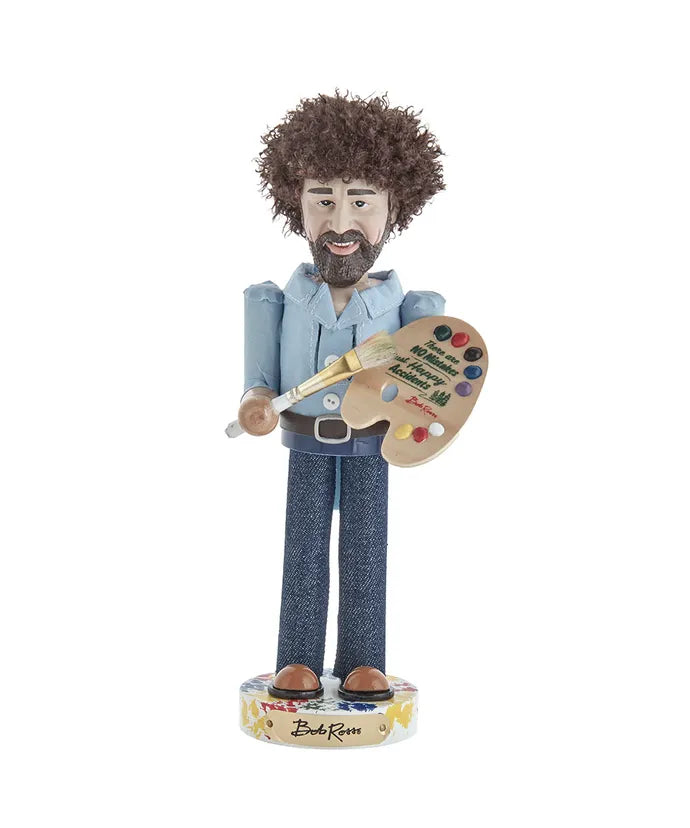 10" Bob Ross® With Palette Nutcracker