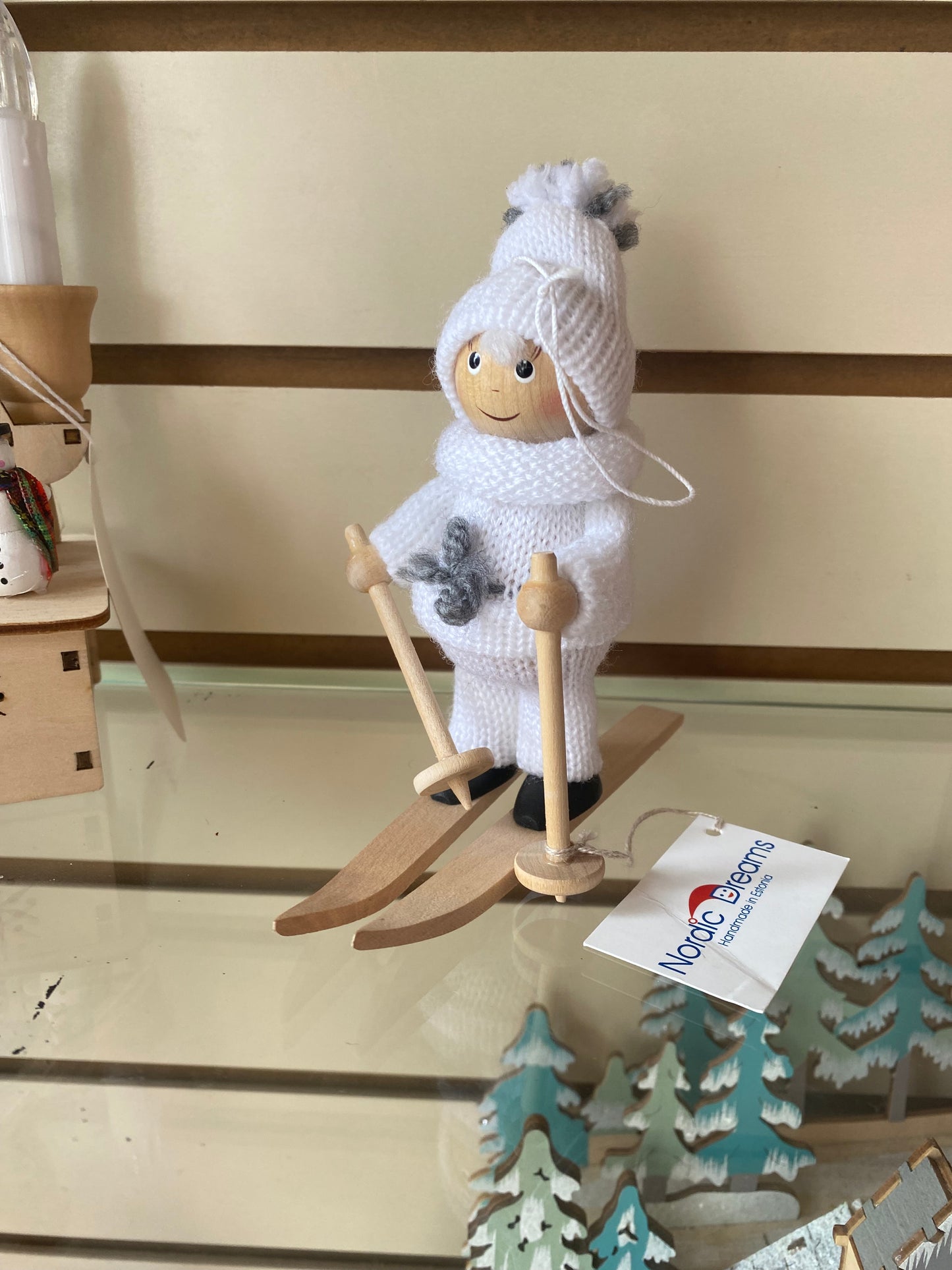 Boy Skier Gnome in Red Or White