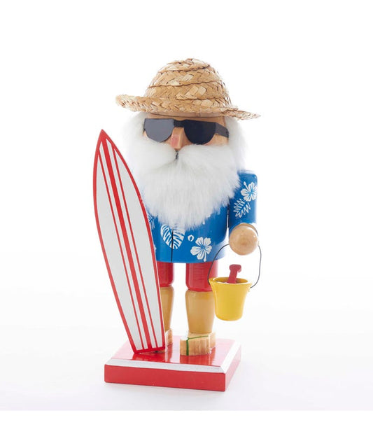 8" Surfer Santa Nutcracker