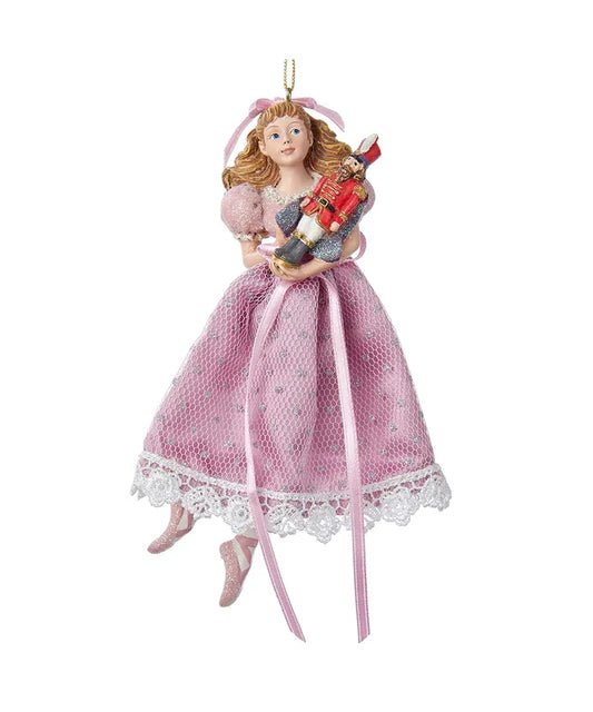 Clara Holding Nutcracker Ornament