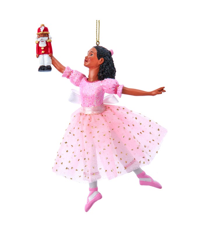 African American Clara Ballerina Ornament