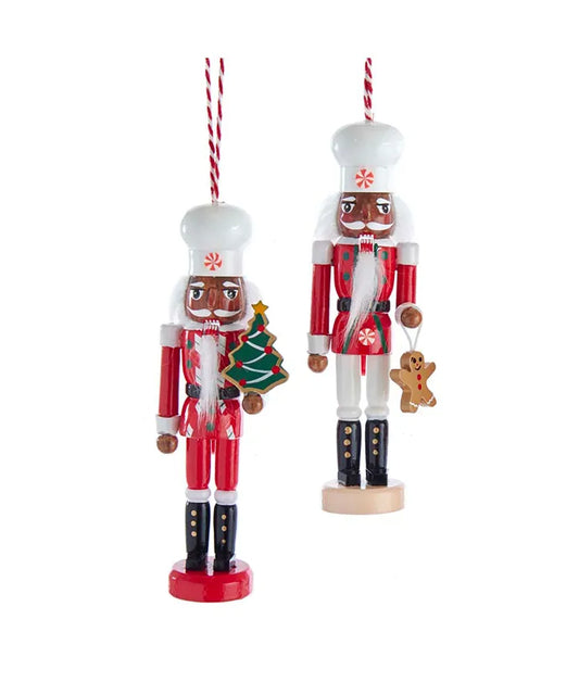 6" African American Chef Nutcracker Ornaments, Gingerbread or Christmas tree