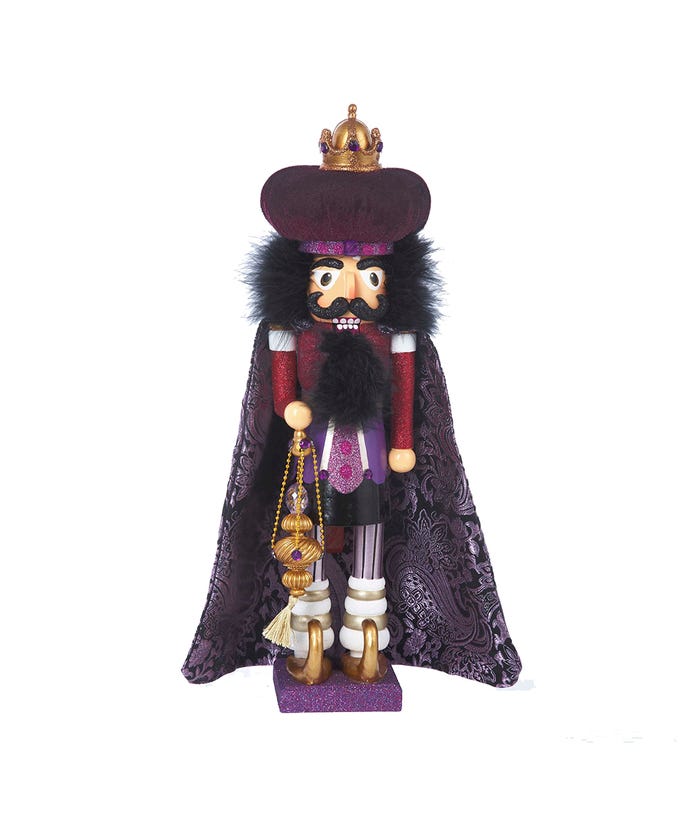 18" Hollywood Purple King Nutcracker