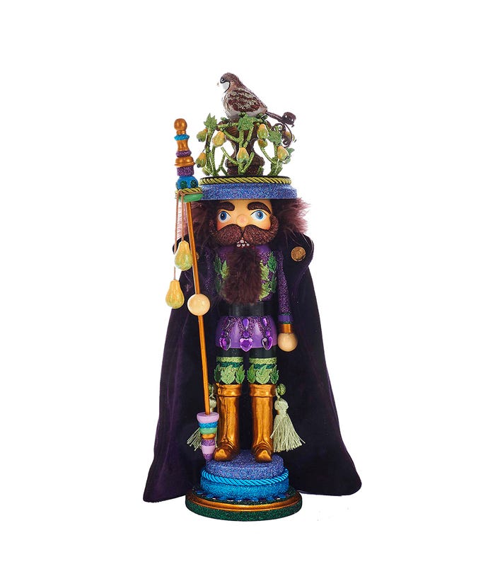 18" Partridge In A Pear Tree Nutcracker
