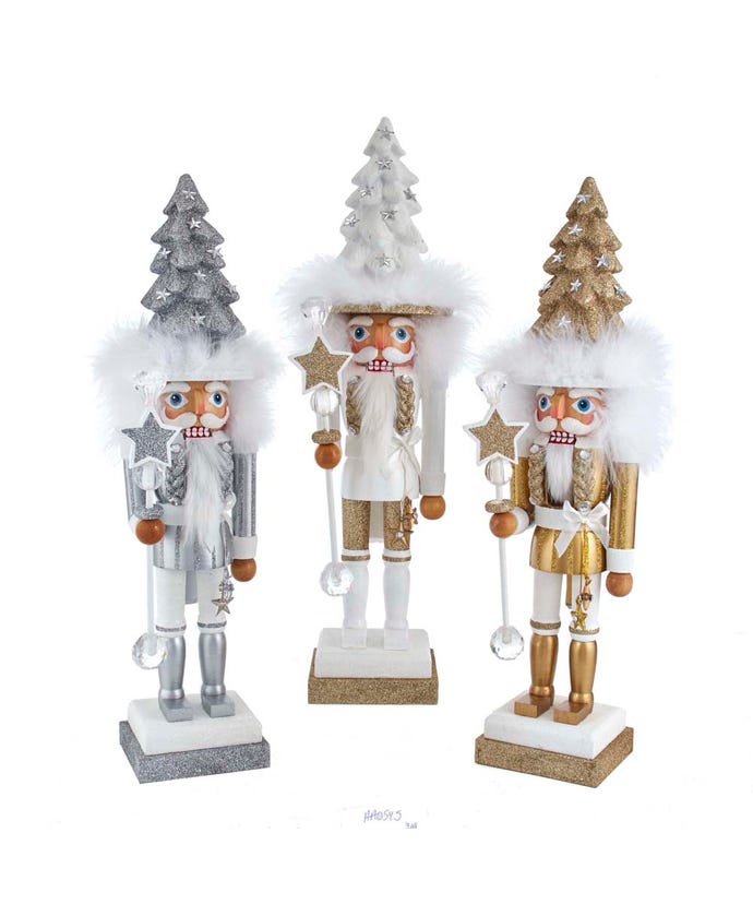 17.5" Christmas Tree Hat Nutcracker