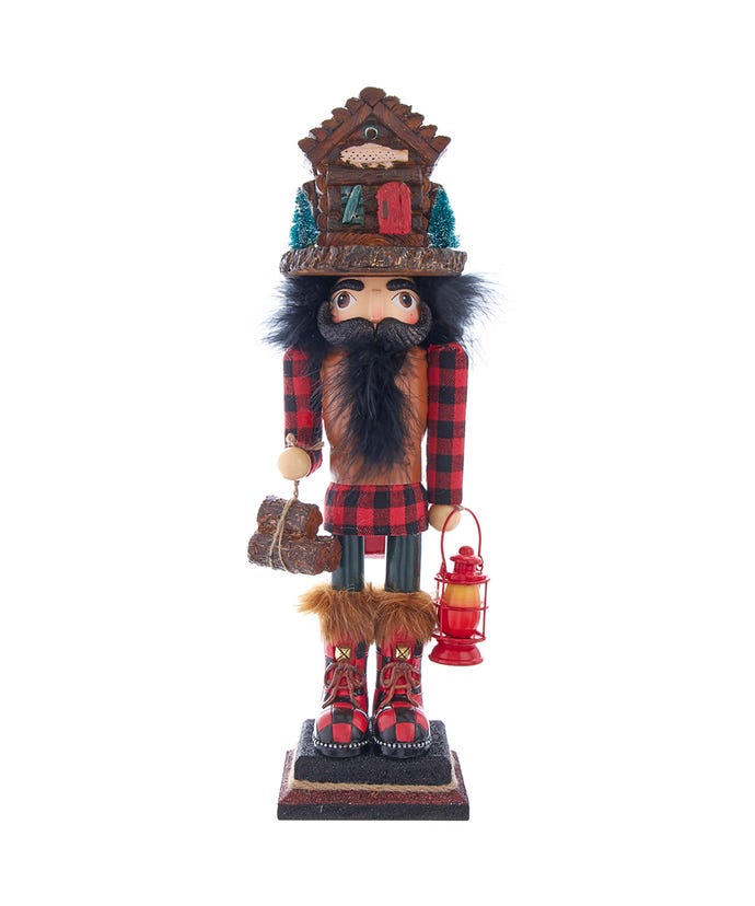 18" Hollywood Lodge Nutcracker w/Cabin