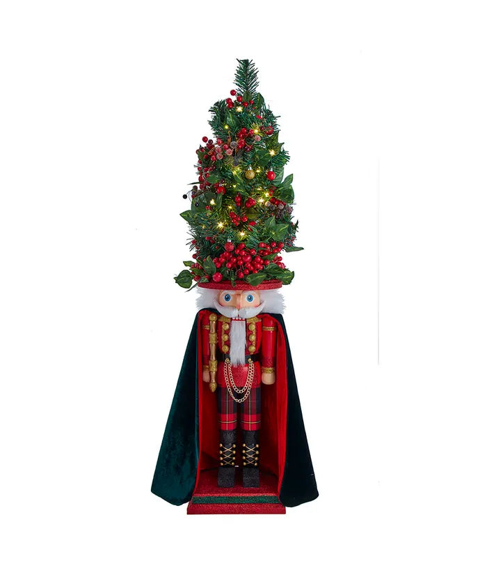 36" Hollywood Nutcrackers™ LED Christmas Tree Hat Nutcracker