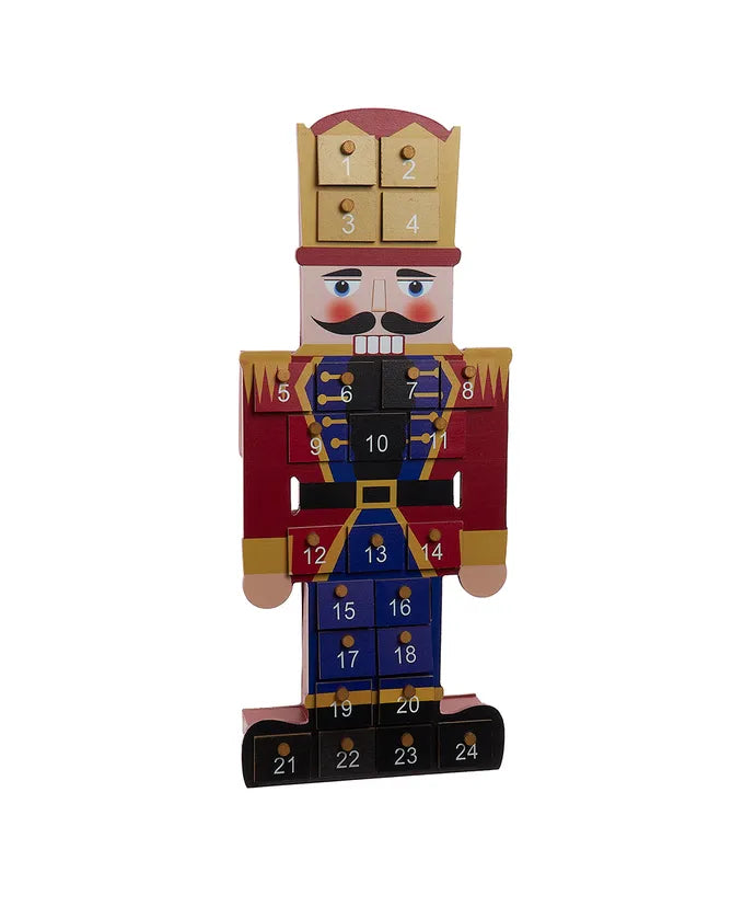 Wooden Nutcracker Advent Calendar