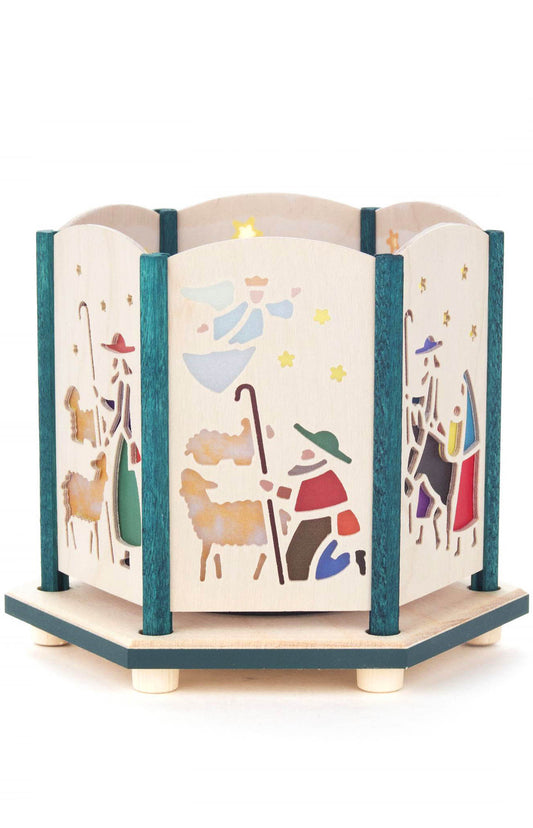 Tea Light Luminary--Nativity