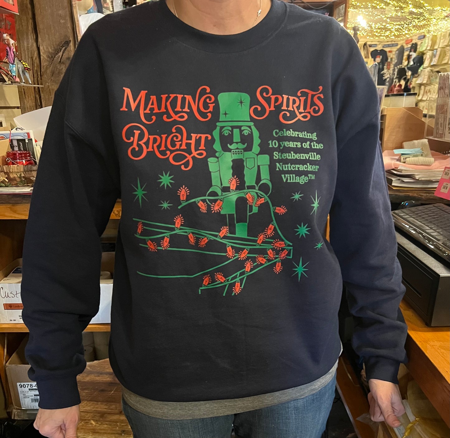 "Making Spirits Bright" Crewneck