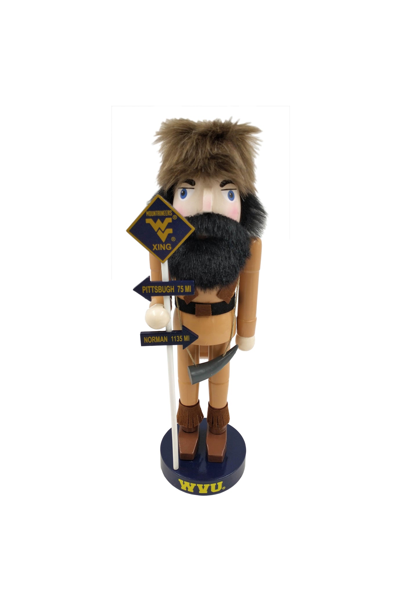 Mountaineer Fan Nutcracker