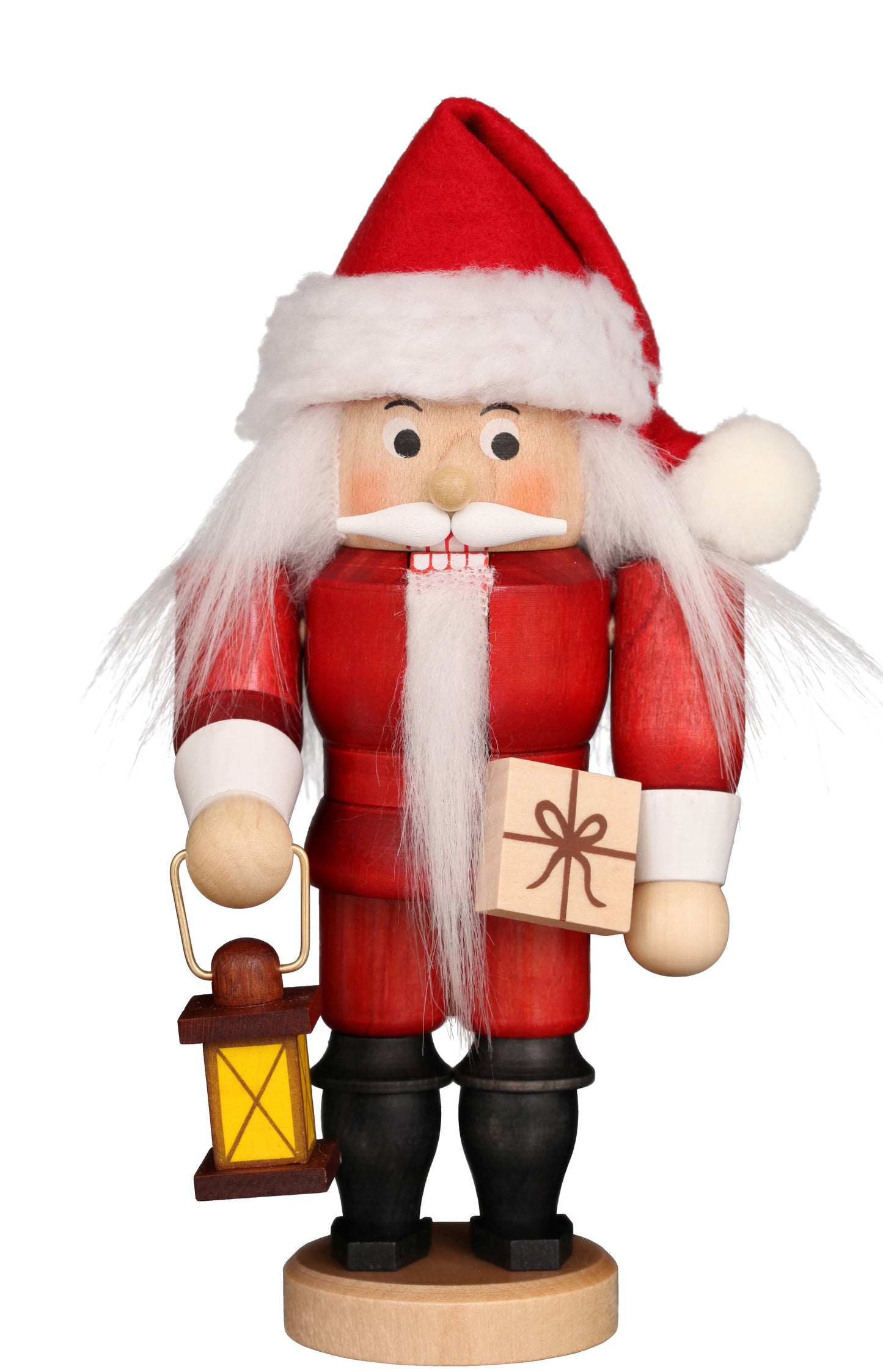 Santa Dark Red German Nutcracker