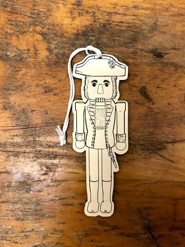 Colorable Nutcracker Replica Ornaments