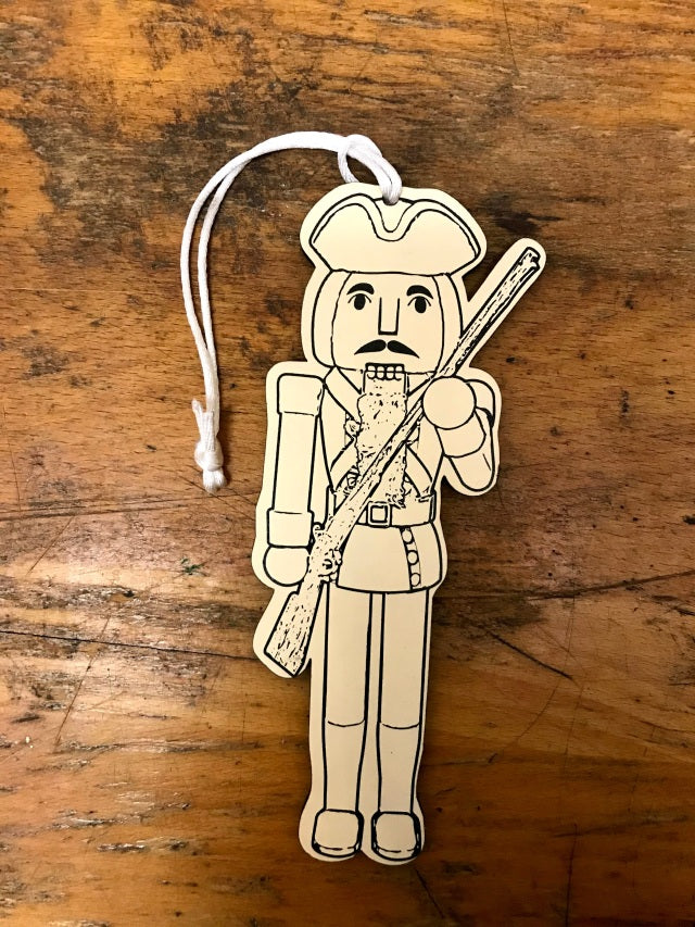Colorable Nutcracker Replica Ornaments