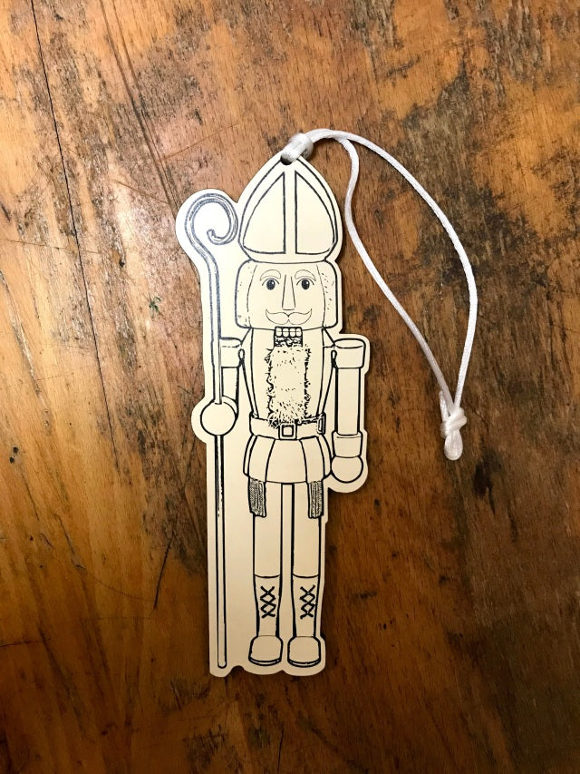 Colorable Nutcracker Replica Ornaments