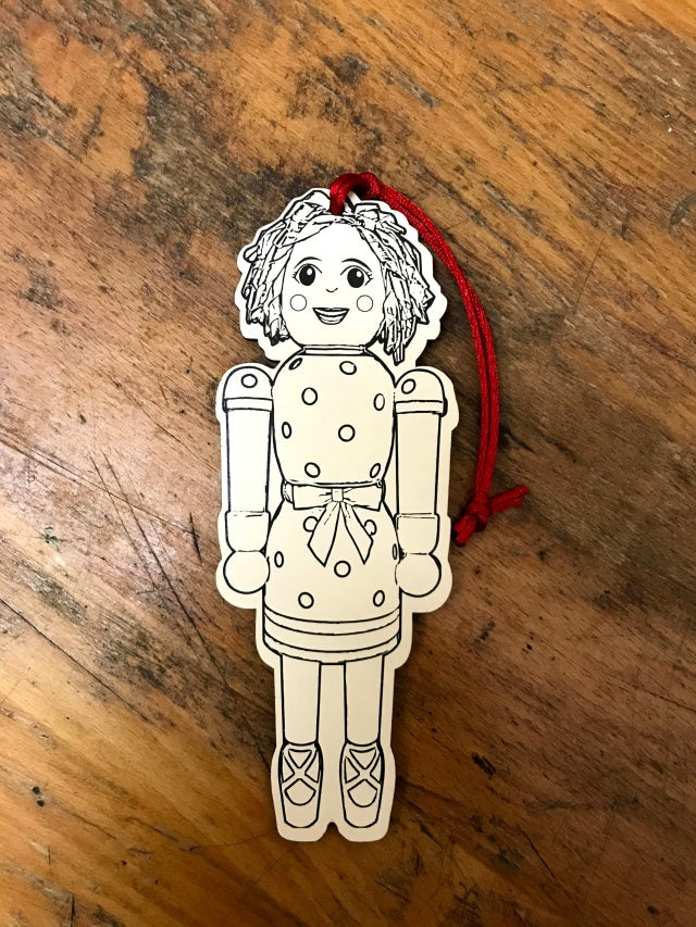 Colorable Nutcracker Replica Ornaments