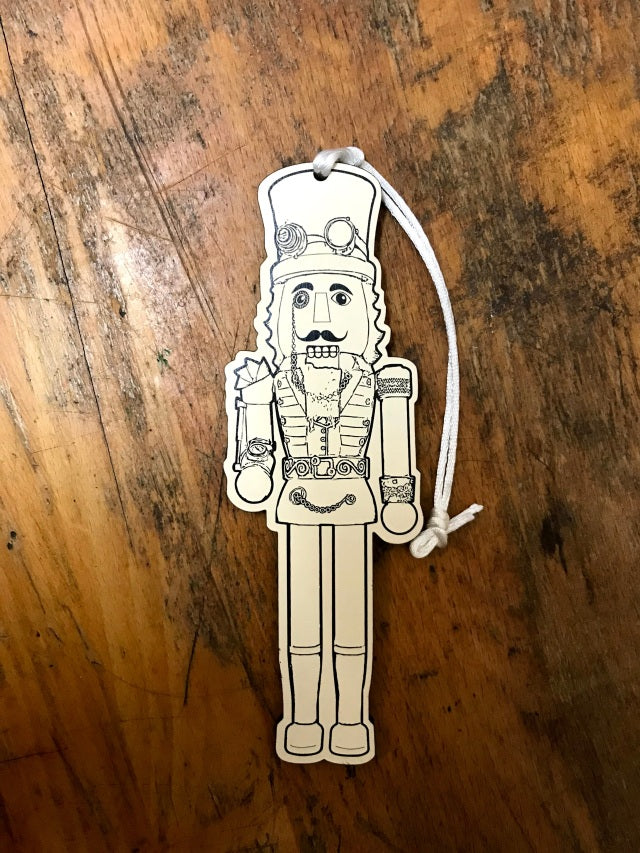 Colorable Nutcracker Replica Ornaments