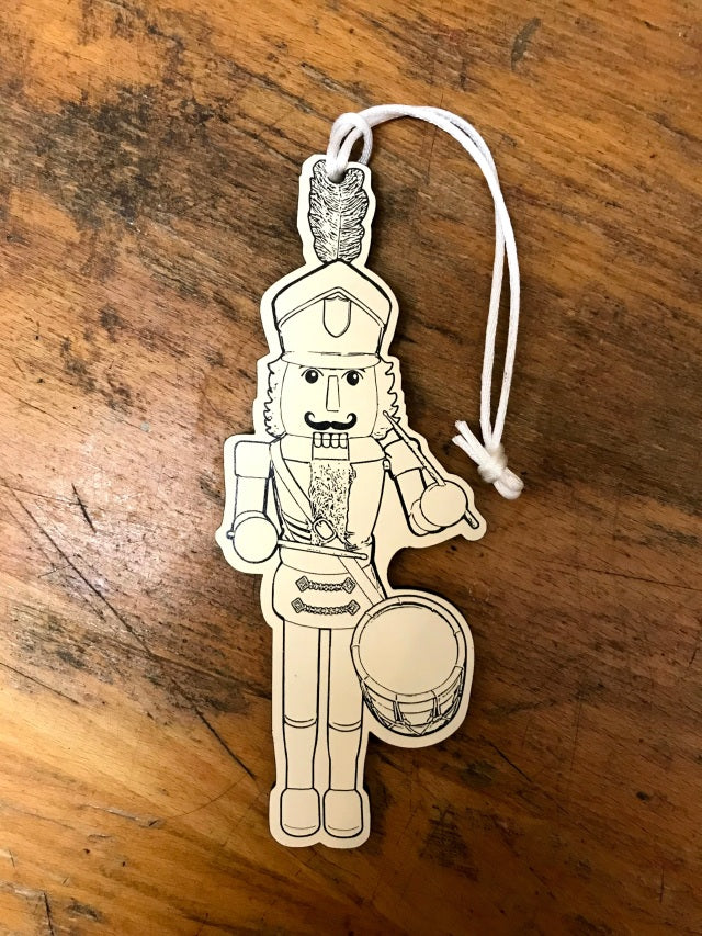 Colorable Nutcracker Replica Ornaments