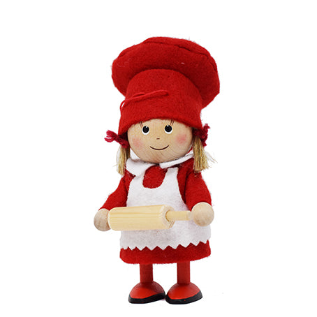 Christmas Girl with Rolling Pin