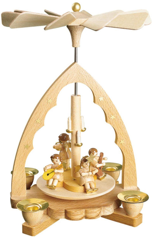 Richard Glaesser Pyramid - Musical Angels - 8"H x 5.25"W x 5.25"D