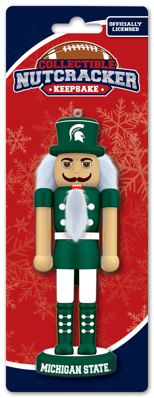 Michigan State Spartans Nutcracker Ornament