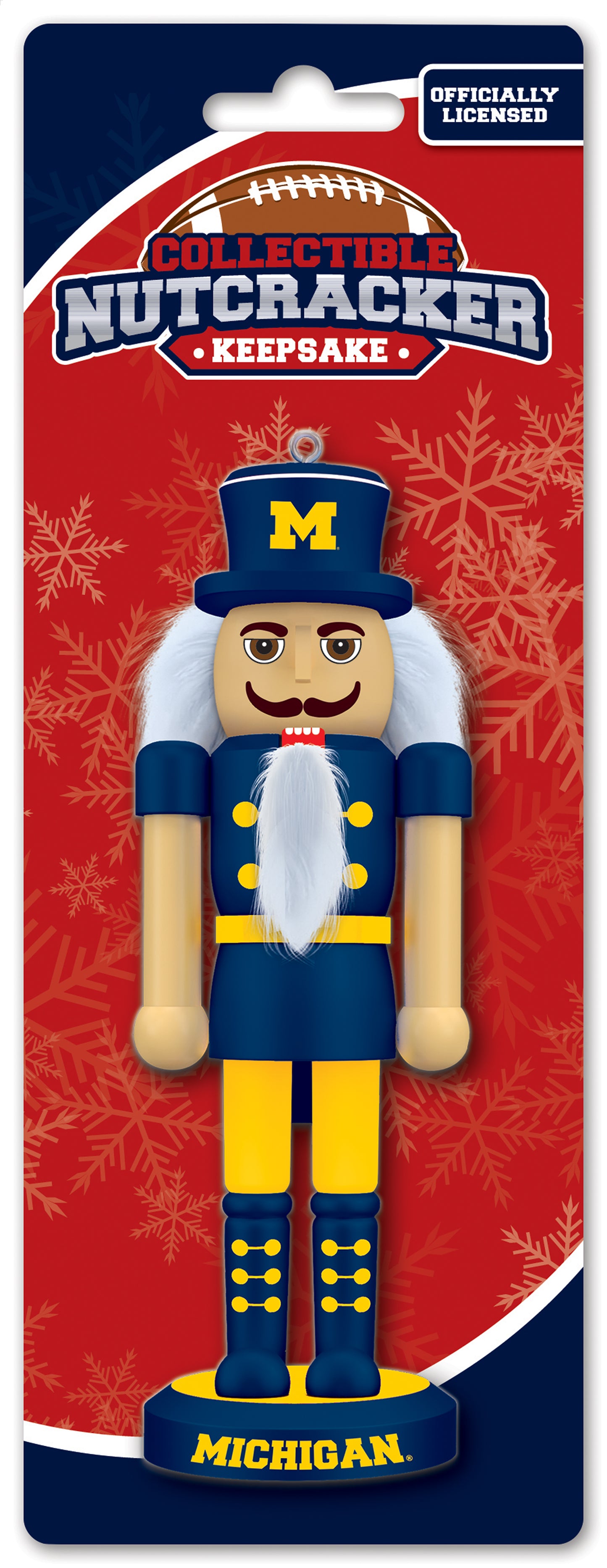 Michigan Wolverines Nutcracker Ornament