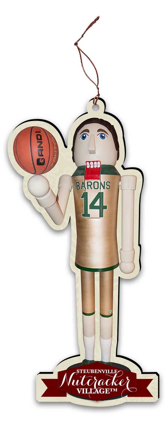 Hank Baron Basketball Player Nutcracker Replica Ornament