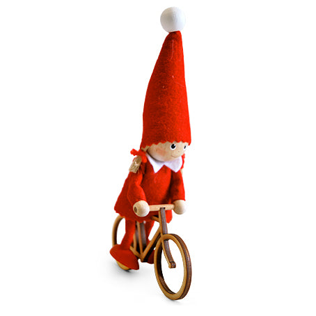 Christmas Girl on Bicycle