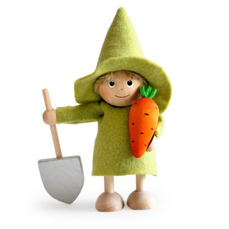 Boy with Carrot and Shovel