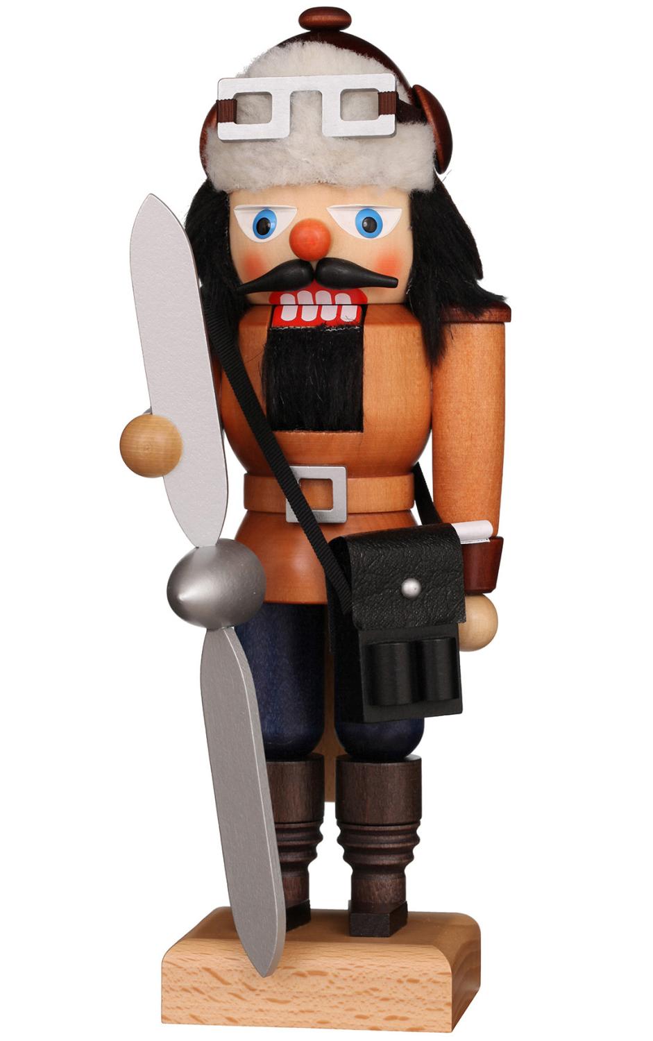 10" Aviator - Small German Nutcracker