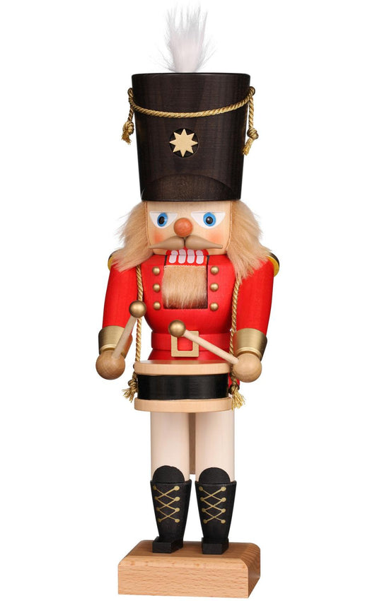 Red Drummer Christian Ulbricht German Nutcracker
