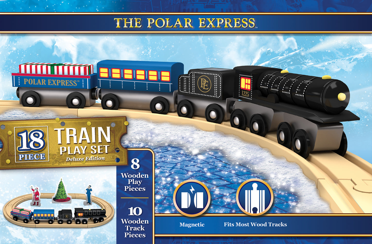 polar express 18-piece train set