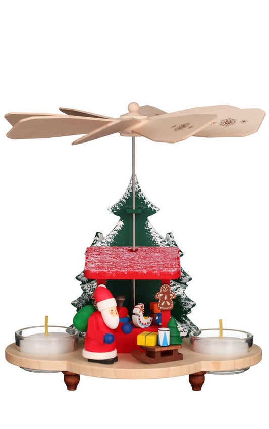 Christian Ulbricht Pyramid - Santa and Toys - 7"H x 7"W x 5"D