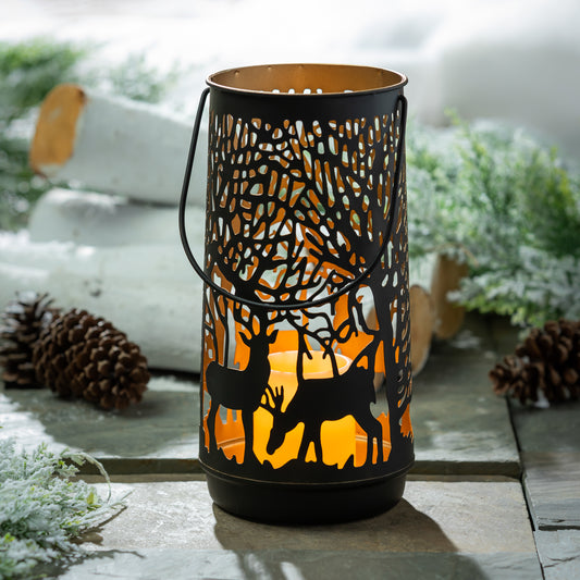 Woodland Forest Metal Lantern