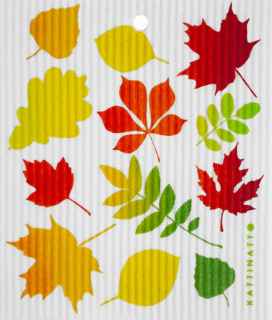 Swedish Wash Towel, Autumn Leaves