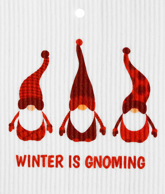 Winter is Gnoming Swedish Wash Towel