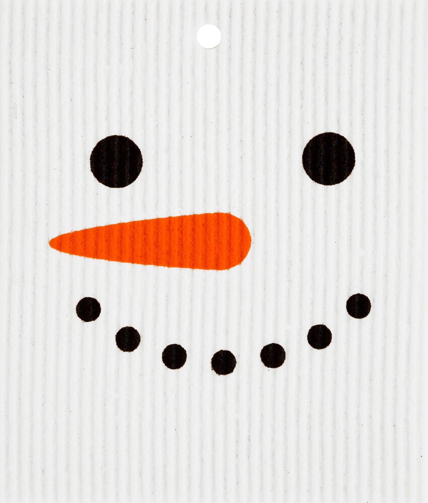 Snowman Face Swedish Wash Towel