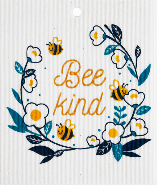 Swedish Wash Towel, Bee Kind