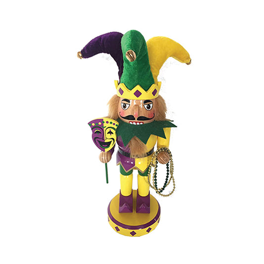 10″ Mardi Gras Jester Nutcracker