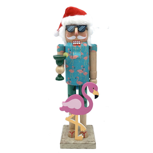 Flamingo Claus Nutcracker