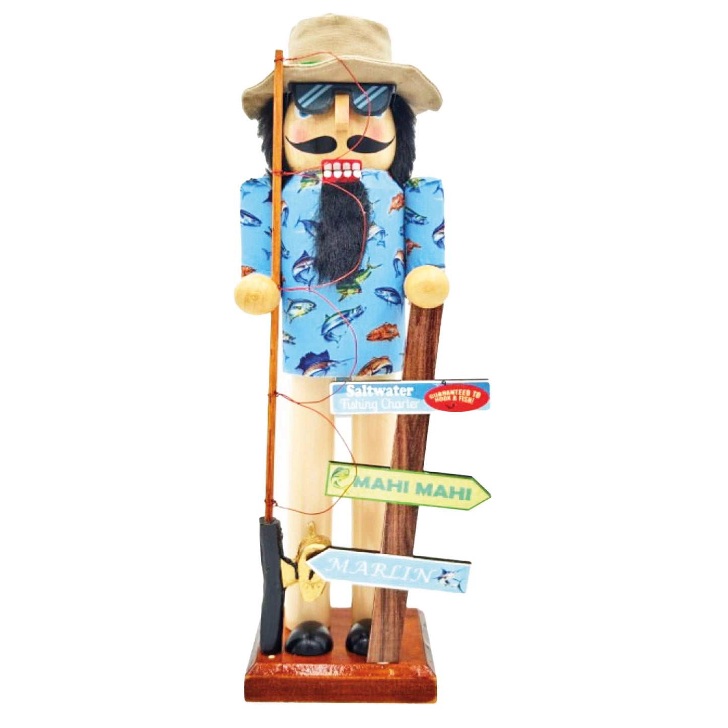 14" Salty Fisherman Nutcracker