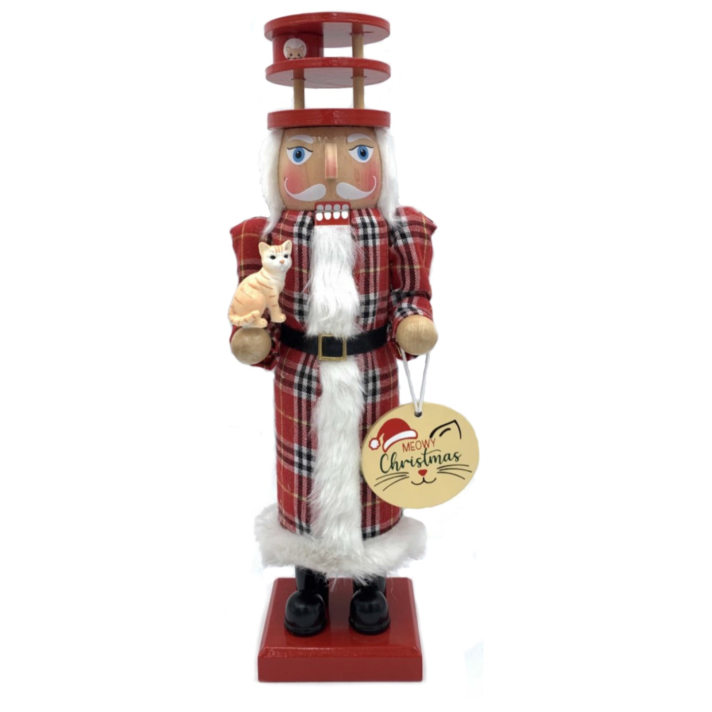 14″ Cat Lover Nutcracker