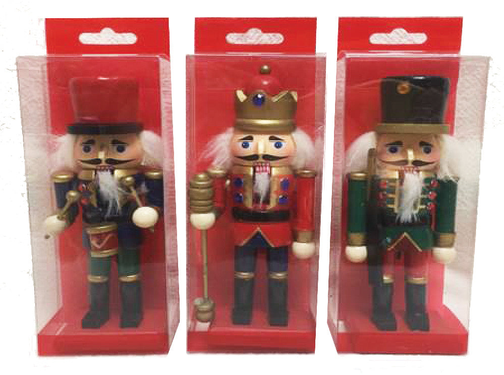 6″ Traditional Nutcrackers, Set of 3