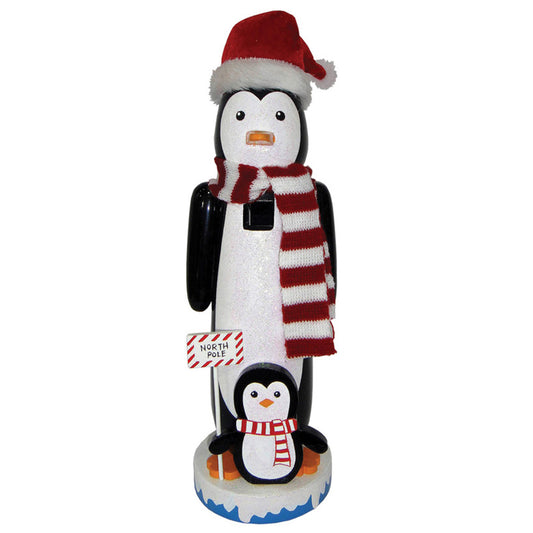 14″ North Pole Penguins Nutcracker