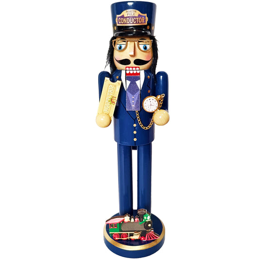 14″ North Pole Conductor Nutcracker