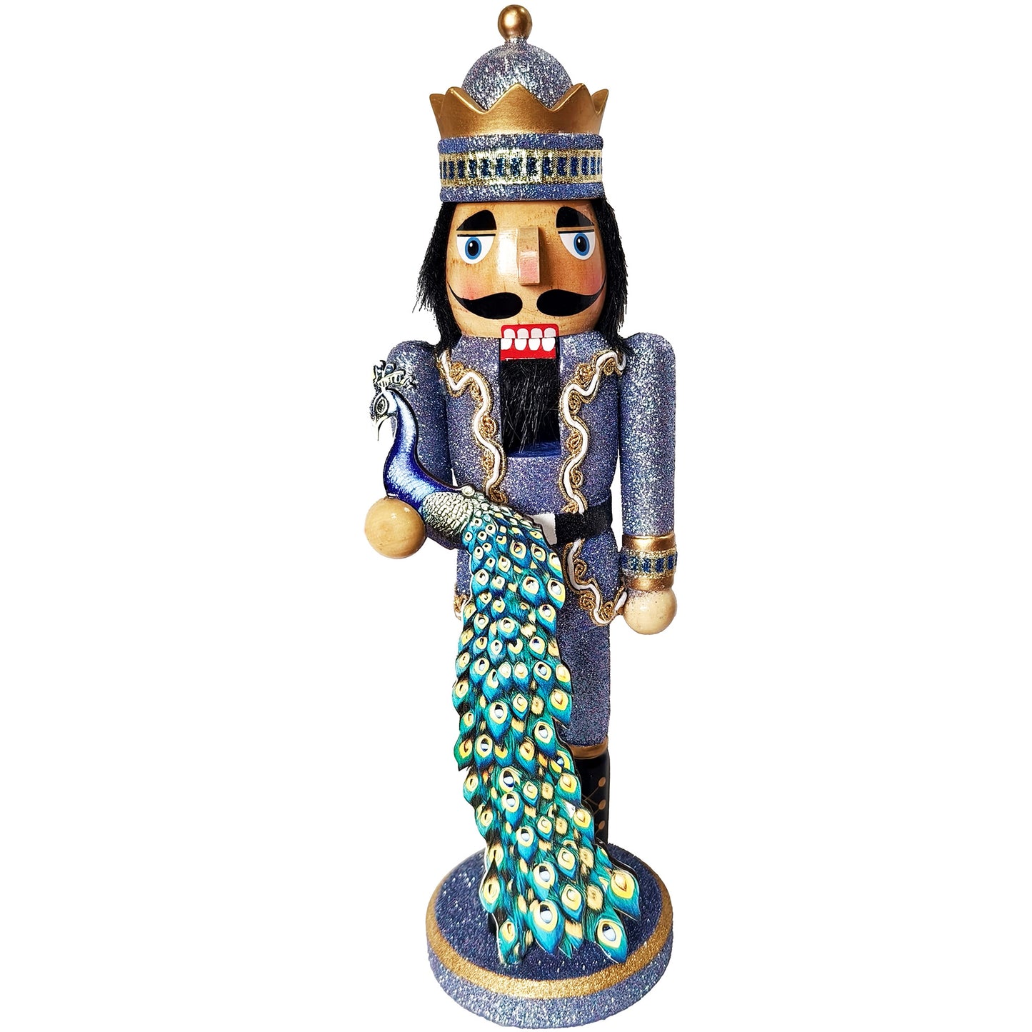 14″ Peacock King Nutcracker