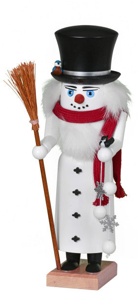 Snowman German Nutcracker - Medium