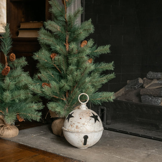11.25" White Star Sleigh Bell